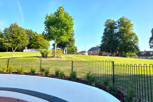 View across the Peace Memorial Park